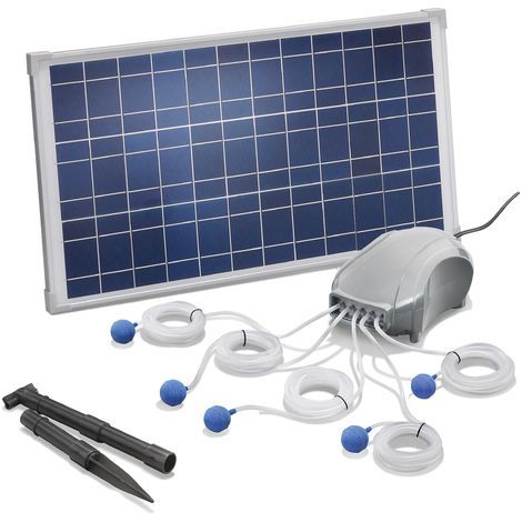 esotec Solar Teichbelüfter 25W 600l/h Pumpe Teichbelüftung Sauerstoff 101076 (1/4)