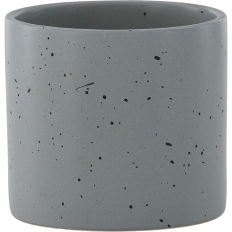 Pot Déco en Céramique "Sane" 11cm Gris Foncé (1/4)