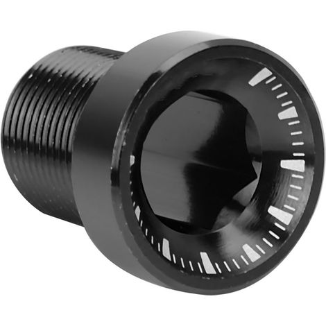 Vis de pédalier en titane M15x19mm, filetées pour boîtier de vélo, couleur noire