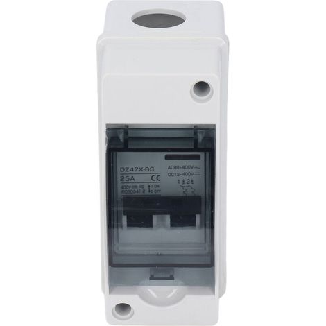 Disjoncteur miniature DC 2P 25A DC12V-400V AC90-400V Interrupteur de déconnexion IP65 étanche pour système solaire PV