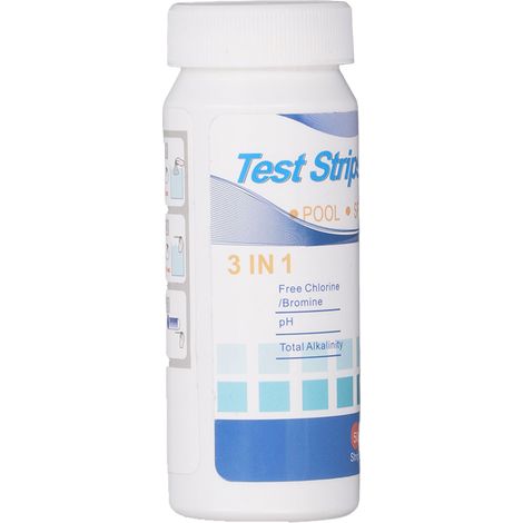 200 bandelettes de test pH pour aquarium, piscine, chlore, alcalinité, brome, dureté, papier tournesol 3 en 1