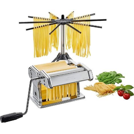 Gefu Pasta Perfetta máquina de pasta negra duradera y elegante