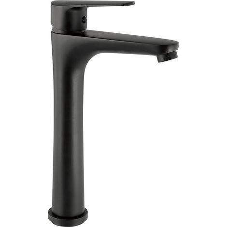 Grifo alto negro mate para lavabo 29 x 5,3 x 17,1 cm (1/2)