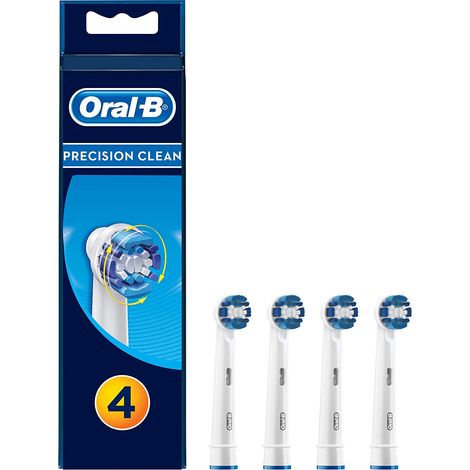 Braun ORB-EB20-4 Pack 4 Brosses Precision Clean, Têtes Rechange pour Brosses à Dents Électrique Blanc (1/5)