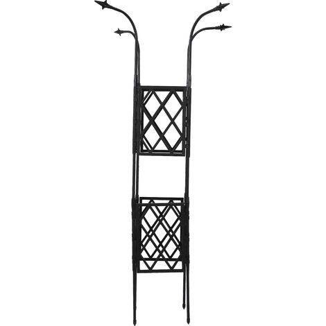 Support pour plantes grimpantes, tuyau en acier, tour de plantes en pot en métal, Support de fleurs pour tomate et concombre, intérieur et extérieur