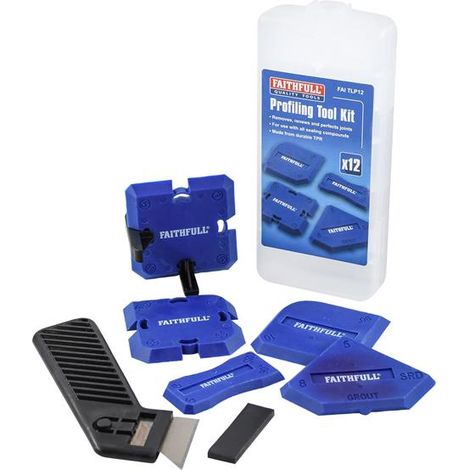 Faithfull FAITLP12 Profiling Tool Kit, 12 Piece FAITLP12 (1/4)