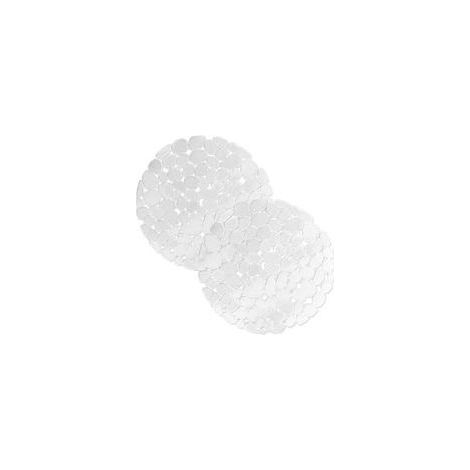 Lot de 2 Tapis Evier Cuisine, 29 x 29 cm, Tapis Evier à Faire Soi-Même pour Evier de Cuisine, Tapis D'évier à Drainage Tapide pour Vaisselle, Verrerie, Légumes. Transparent (1/5)