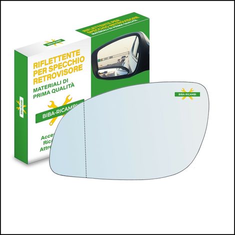Vetro specchio retrovisore asferico lato sx-guidatore per opel vectra c 2003
