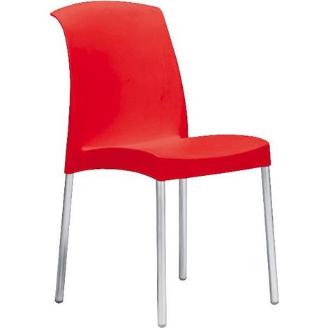 SEDIA JENNY confezione da 6 pezzi colore rosso (1/4)