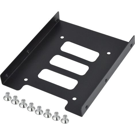 Kit Montage SSD 2,5 vers 3,5 – Support Disque Interne Support adaptateur métal, SSD ordinateur portable, disque dur, installation PC interne sécurisée (1/5)