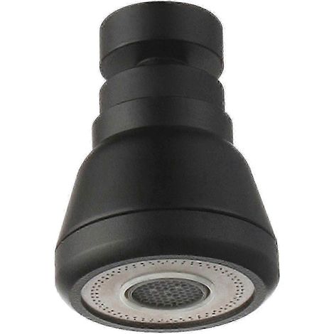 Rallonge de robinet rotative à 360° avec douchette anti-éclaboussures et 3 modes d'économie d'eau, en cuivre noir. (1/5)