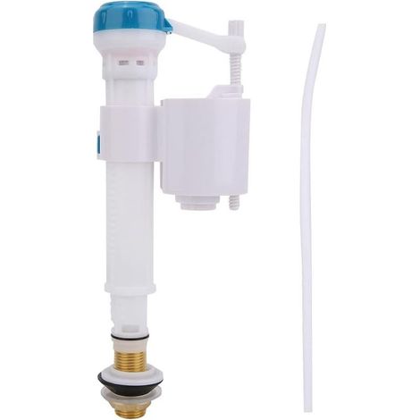 Robinet flotteur horizontal，Robinet flotteur réversible pour alimentation WC，Vannes de Chasse d'eau de Toilette Bouton Poussoir Vanne de Remplissage Double Chasse d'eau Siphon Salle de Bain Bleu et Bl (1/5)