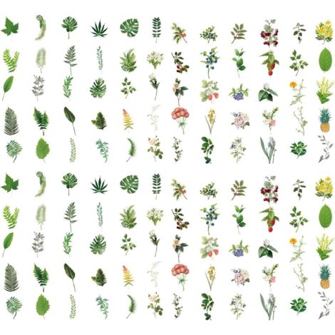 120 Autocollants fleurs, Matériau PVC transparent, Imperméable, Décoration valises ordinateurs carnets(Troisième trimestre : septembre) (1/5)