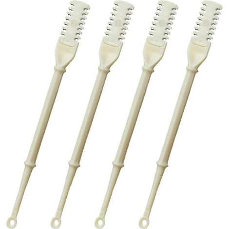 4 Rasoir nasal double pointe, Acier inoxydable, Poignée PP, Pour homme et femme, Voyage (1/5)