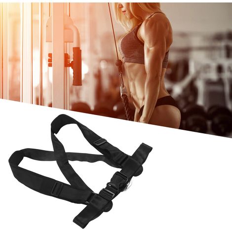 Harnais de traction pour traîneau et pneus, équipement d'entraînement en résistance avec sangle d'épaule pour fitness