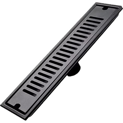Shower Grill, 30 x 10 cm Rectangular Floor Siphon, Linear Shower Siphon in Stainless Steel with Removable Grid for Toilet, Bathroom, Kitchen, Balcony (1/5)
