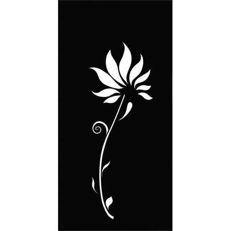 Dekor-Sichtschutzwand Lilie 1780x900 mm, anthrazit