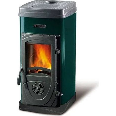 Stufa a legna kw 5 super junior verde 143 m2 nordica extraflame - Nordica (1/5)