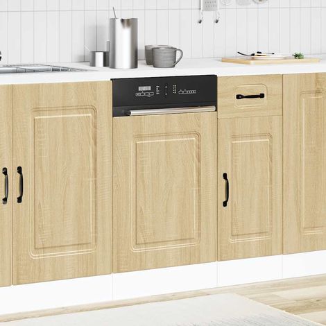 vidaXL Panneau de lave-vaisselle Kalmar chêne sonoma 45x1,5x57 cm (1/5)
