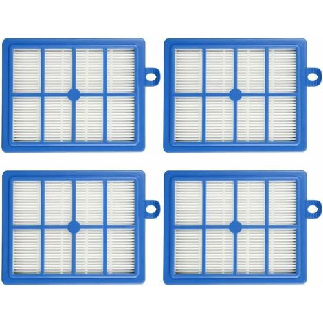 Pack de 4 filtres HEPA13 pièces détachées filtres de rechange pour aspirateur Philips FC8038, AEG, Electrolux, Tornado, Volta