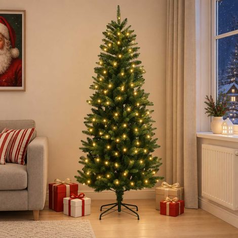 vidaXL Árbol de Navidad artificial con ramas articuladas 120 cm (1/5)