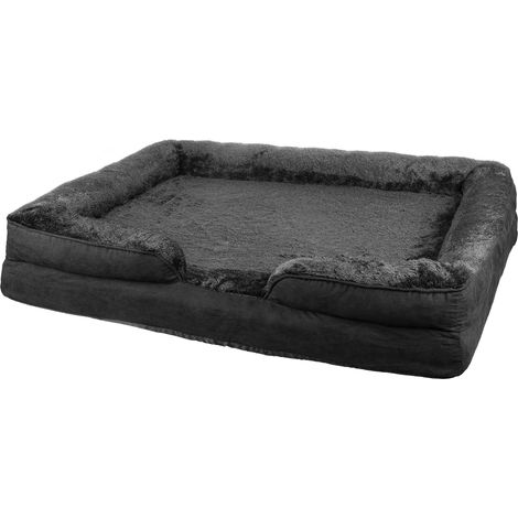 Cuccia per Cani Taglia Grande,Haloyo®,Divano Letto per Cane Lavabile,Cuscino per Cani e Gatti di Piccole e Medie,106 x 80 x 20cm,gris (1/5)