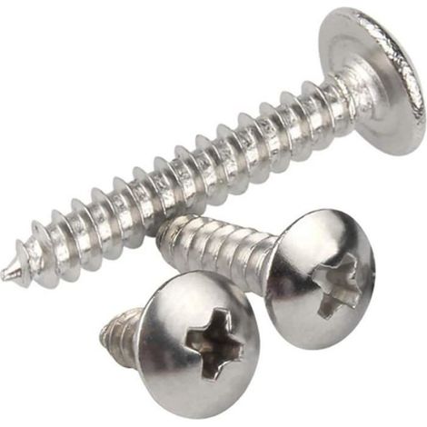 Lot de 20 Vis à Bois M5 x 16 mm, Vis Inox 304 Cruciformes à Tête Ronde pour Bois et Fixation Durable Intérieur (1/4)