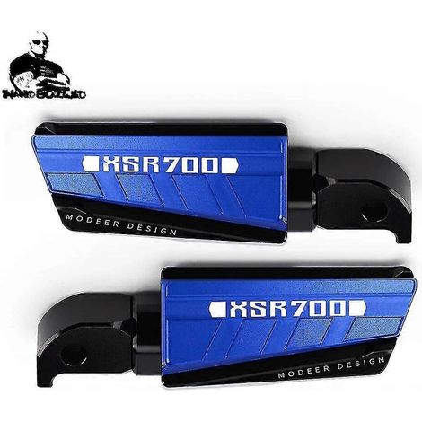 Fußrasten-Set für Yamaha Niken TDM900, TDM 900 A, XSR 700, 900, XSR700, XSR900, SCR 950, Tracer 700/GT, 900/GT – Blau (1/5)