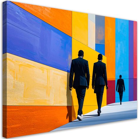 Wandbild Menschen Straße Abstrakt 60x40 cm (1/5)