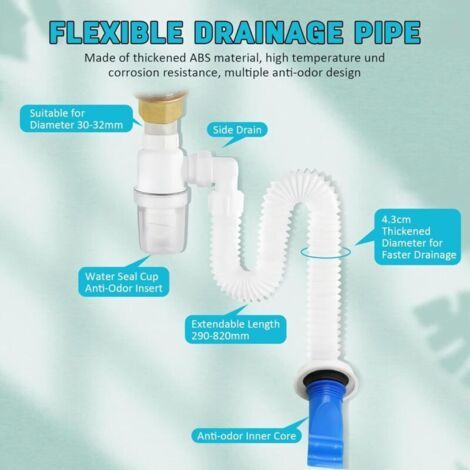 Kit de lavabo avec siphon 1 1/4\ (1/4)