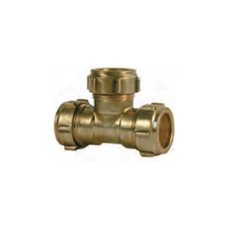 Te recta de latón CONEX - Conex Bänninger Diámetro: Ø22 mm