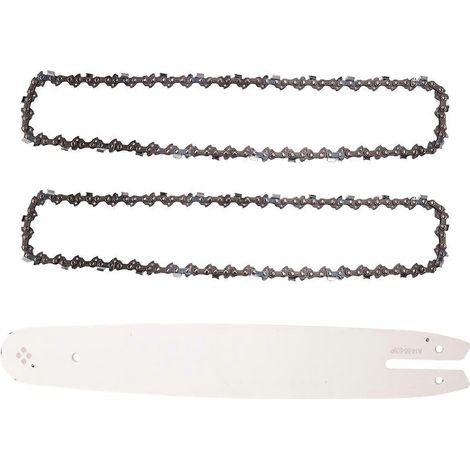 Guide-chaîne de 35,5 cm (14 pouces) avec 2 chaînes pour tronçonneuses 017 MS170 MS171 MS170/MS180/MS230/MS250 (tous types) en acier (1/4)