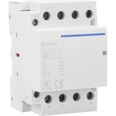 Contacteur CA domestique 4P 40A 24V/230V 50/60Hz 2NO2NC (230VAC) (1/5)