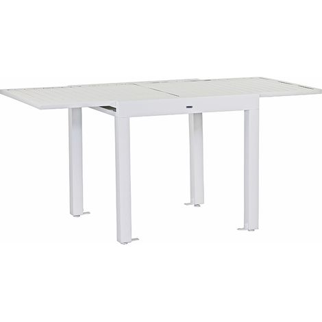 Tavolo estensibile da giardino in alluminio 82-163 cm Lipari bianco (1/5)