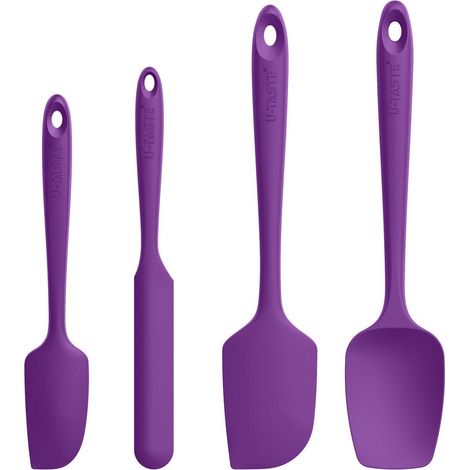Silikon Teigschaber Set 4-teilig, 250℃ hitzebeständig, BPA-frei
