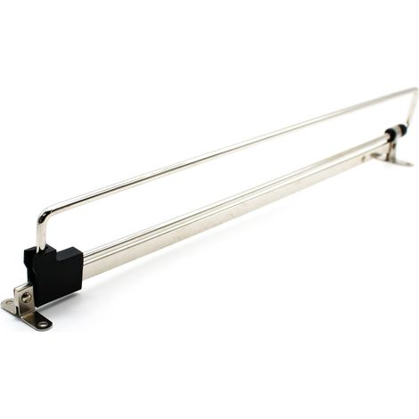DOJA Barcelona Tringle de placard coulissante acier chrome 1 piece 400 mm (1/5)