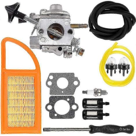 Kit de réparation de carburateur, filtre à air et carburateur compatible avec les souffleurs à dos Stihl BR500, BR550 et BR600. (1/5)