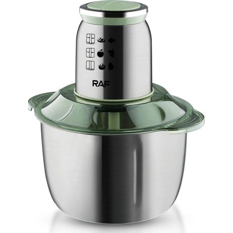 Hachoir à viande électrique 300 W – Fabriqué en acier inoxydable, convient à la transformation des aliments en cuisine. (1/4)
