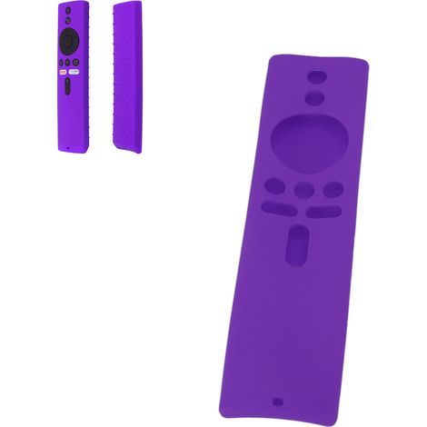 Étui de protection en silicone violet compatible avec la télécommande Xiaomi Mi Box S 4K TV Stick (1/5)