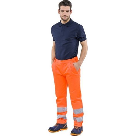 PANTALONI ALTA VISIB. arancio (1/2)