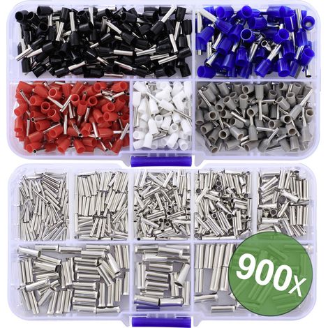 Quadrios 24C532 Aderendhülsen-Sortiment 0.5 mm², 0.75 mm², 1 mm², 1.5 mm², 2.5 mm², 4.0 mm², 6.0 mm²