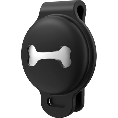 Housse de protection anti-perte en silicone pour chien et chat (noir)
