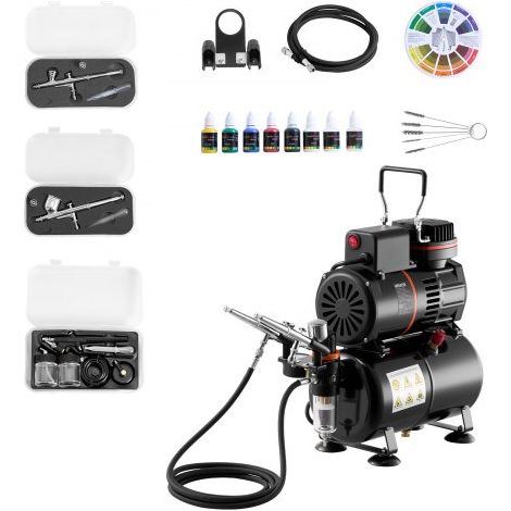 Kit Aérographe avec Compresseur d’Air 1/6 HP et Réservoir (1/5)