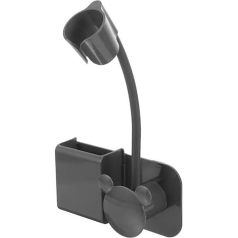Soporte de pared para secador de pelo，organizador de pared para baño，herramienta de peinado profesional，diseño que ahorra espacio，color negro (1/5)