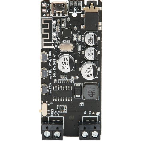 Amplificateur stéréo Bluetooth 5.0 2 canaux, récepteur vocal noir pour enceintes (1/5)