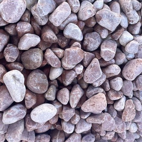 Sac de +/- 800 kg = 10M² Galet rose de marbre 25/40 (1/4)