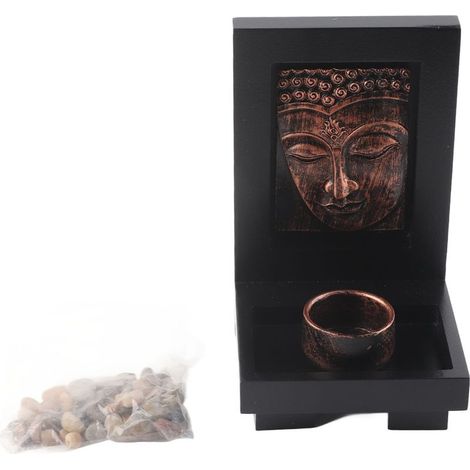 Exquisiter Buddha-Räucherstäbchenhalter, Zen-Kerzenhalter aus Stein, Bronzedekoration für Hotels und Schönheitssalons, Einheitsgröße (1/5)