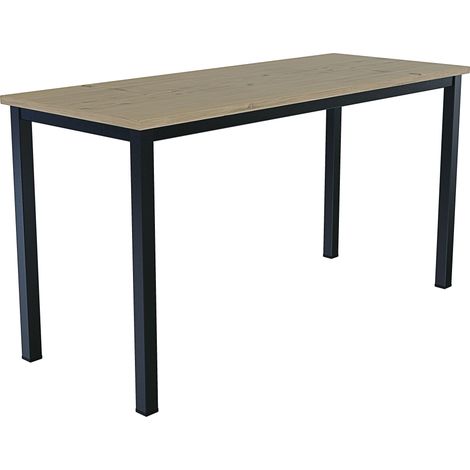 Scrivania Tavolo Da Computer PC In Legno Con Gambe In Metallo Scrittoio Mobile Desk Da Ufficio Studio Cameretta Soggiorno Sala Da Pranzo Design Moderno Elko (160 x 60 x 73 Cm, Bianco E Rovere) - Color (1/5)