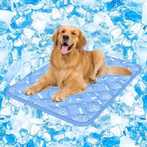 Hundekühlmatte XL extra dicke Hundekühlmatte, wasserdicht, rutschfest und waschbar, 110 x 80 cm (1/5)