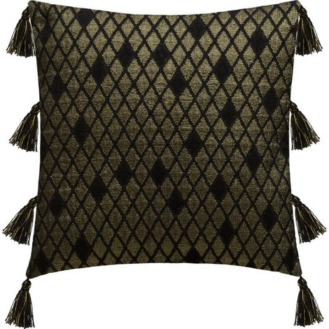 Housse de coussin "Shine" 40 x 40 cm Atmosphera - Shine Noir - Shine Noir - (1/2)